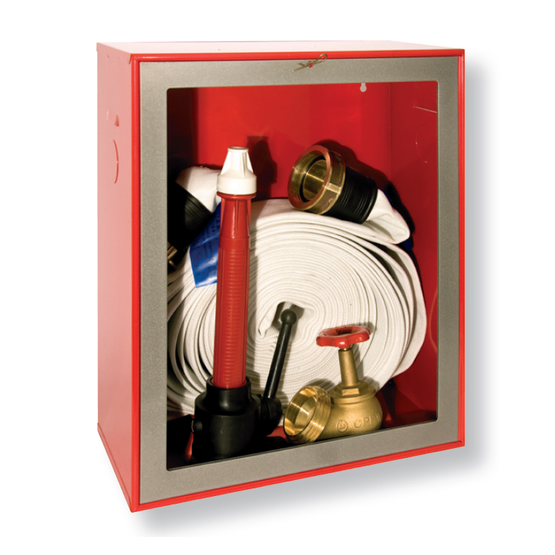 Indoor fire cabinet DN70 with aluminium frame