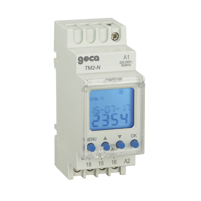 TM2-N Daily and weekly digital time switches with two differents electrical loads setting