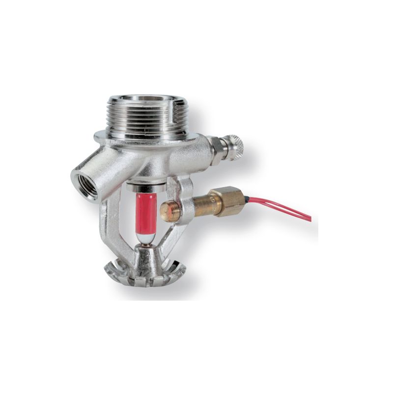 Sprinkler con attacco cartuccia pirotecnica