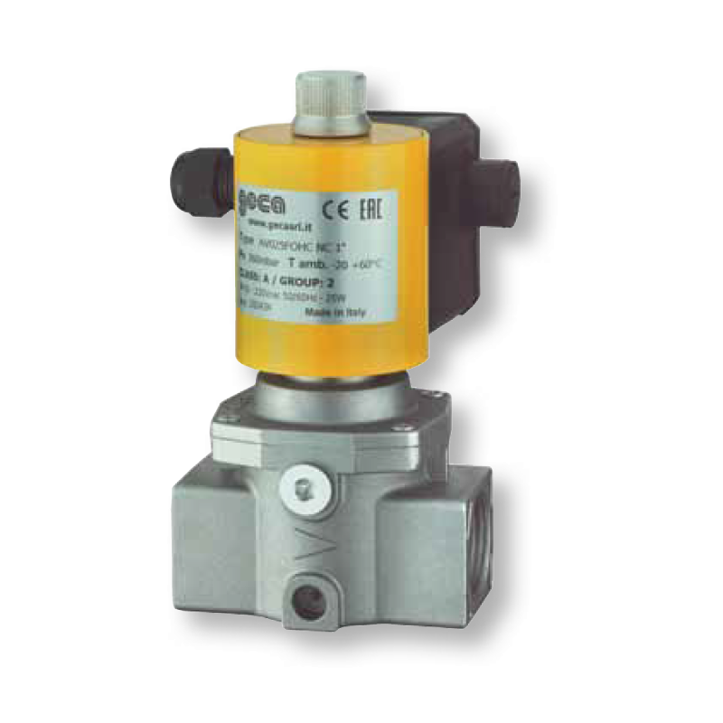 AUTOMATIC GAS VALVES - High Capacity -  Fast Opening / Fast Closing 1/2”, 3/4” and 1” - Pmax 360mbar