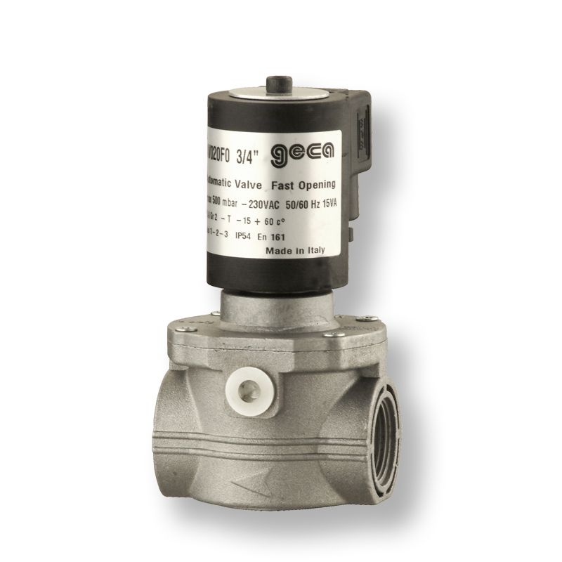 AUTOMATIC GAS VALVES Fast Opening / Fast Closing 1/2”, 3/4” and 1” - Pmax 360mbar - 6 bar