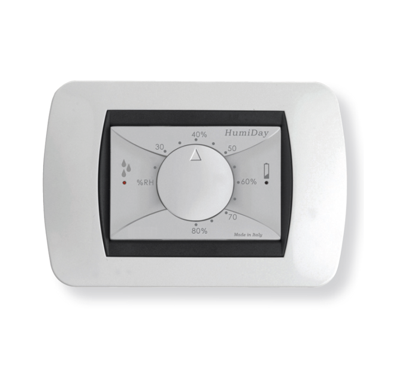 HUMIDAY Electronic recessed humidity regulator for recessed installation