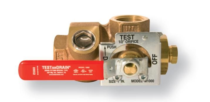 Test and Drain valve - Approved FM.
